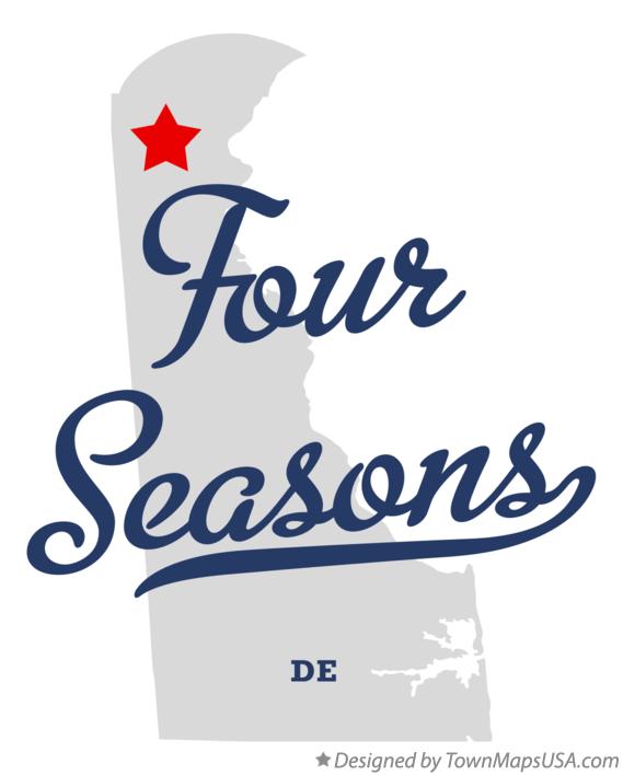 Map of Four Seasons Delaware DE