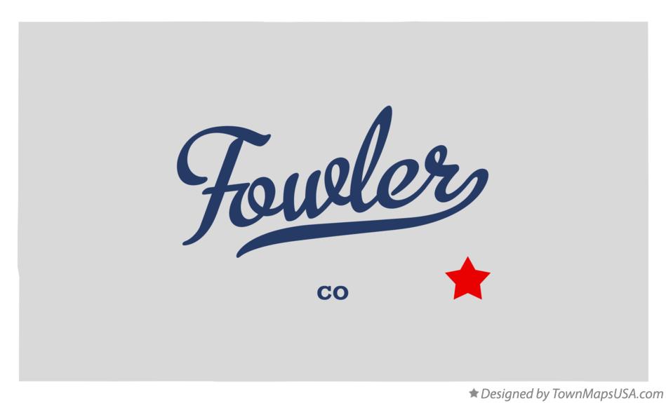 Map of Fowler Colorado CO