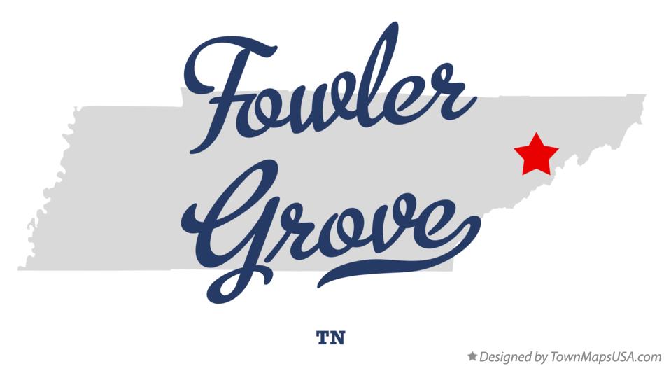Map of Fowler Grove Tennessee TN