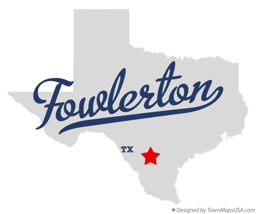 Map of Fowlerton Texas TX