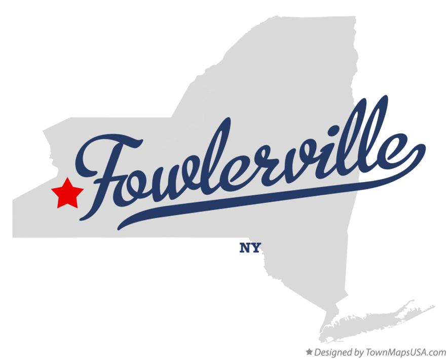 Map of Fowlerville New York NY