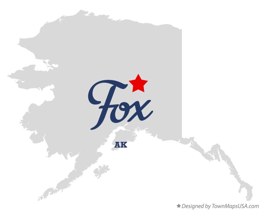 Map of Fox Alaska AK