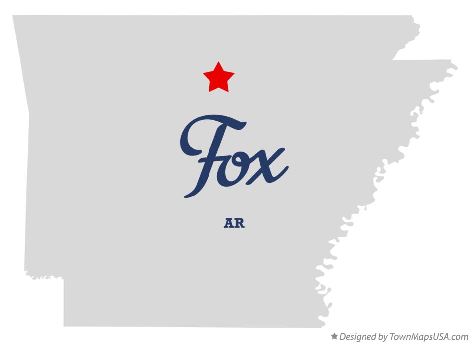 Map of Fox Arkansas AR