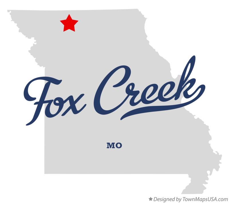 Map of Fox Creek Missouri MO