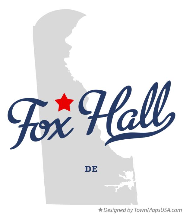 Map of Fox Hall Delaware DE