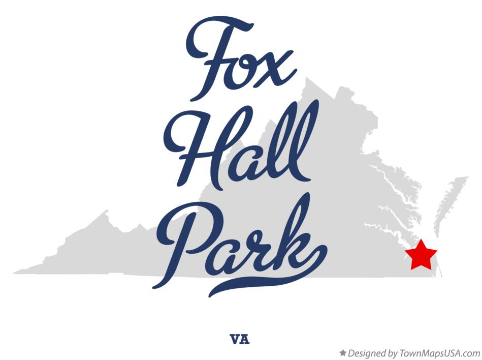 Map of Fox Hall Park Virginia VA