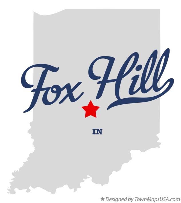 Map of Fox Hill Indiana IN