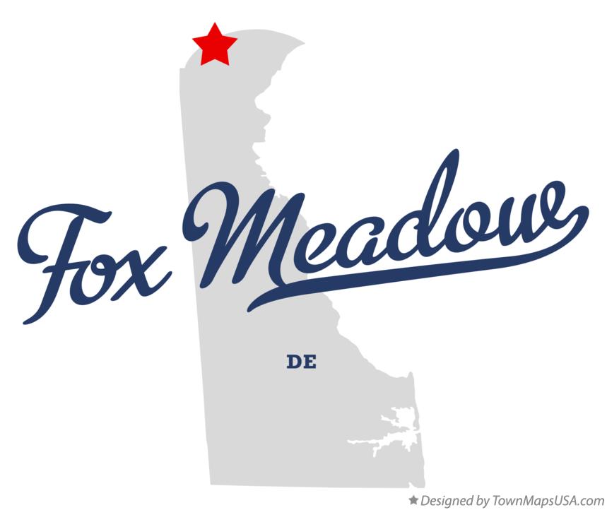 Map of Fox Meadow Delaware DE
