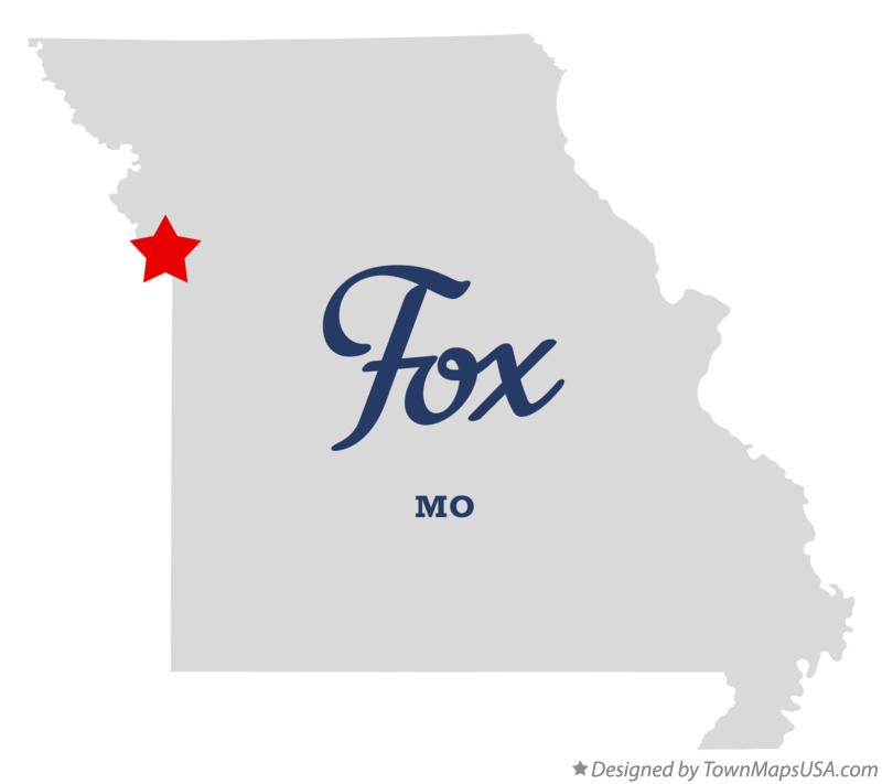 Map of Fox Missouri MO