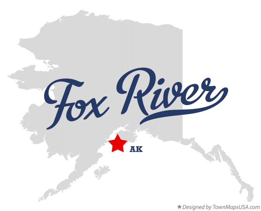 Map of Fox River Alaska AK