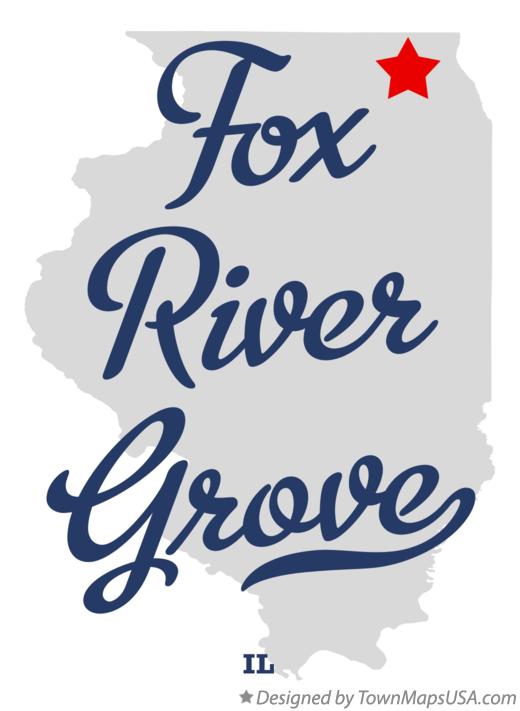 Map of Fox River Grove Illinois IL
