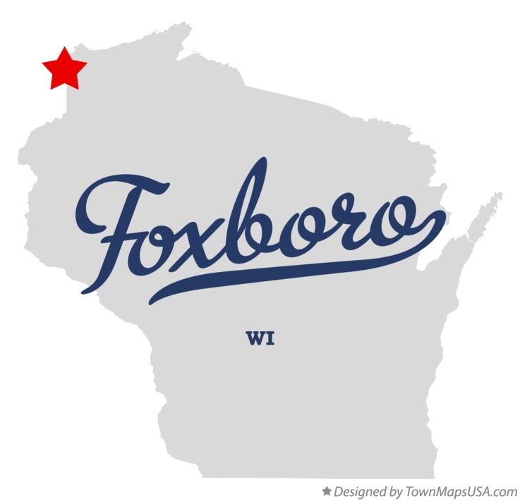 Map of Foxboro Wisconsin WI