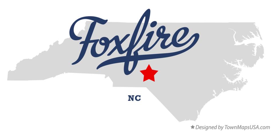 Map of Foxfire North Carolina NC