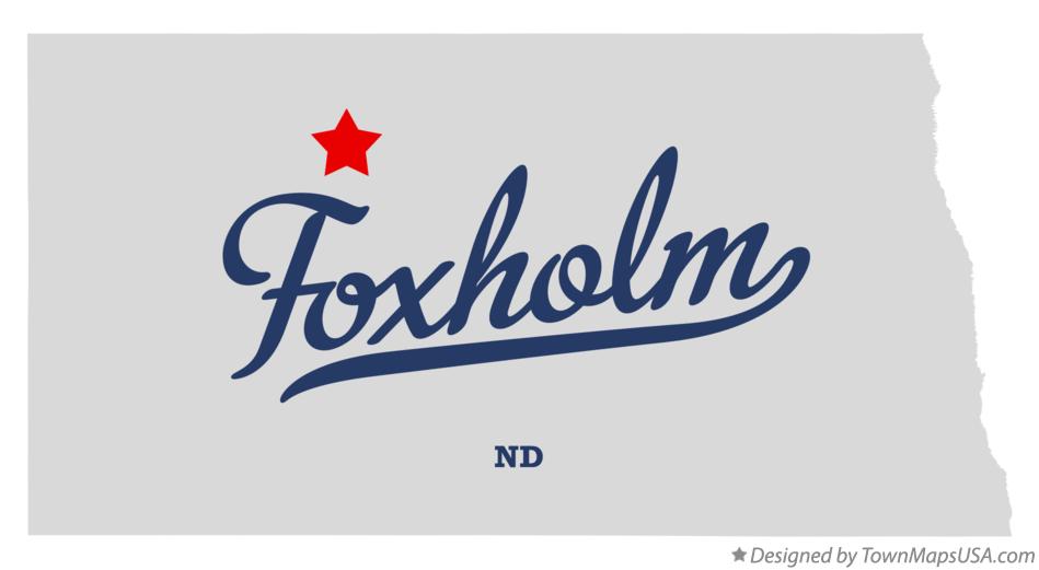 Map of Foxholm North Dakota ND