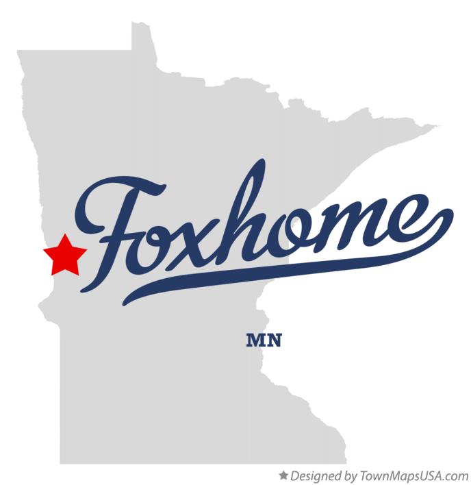 Map of Foxhome Minnesota MN