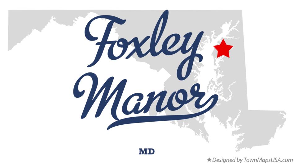 Map of Foxley Manor Maryland MD