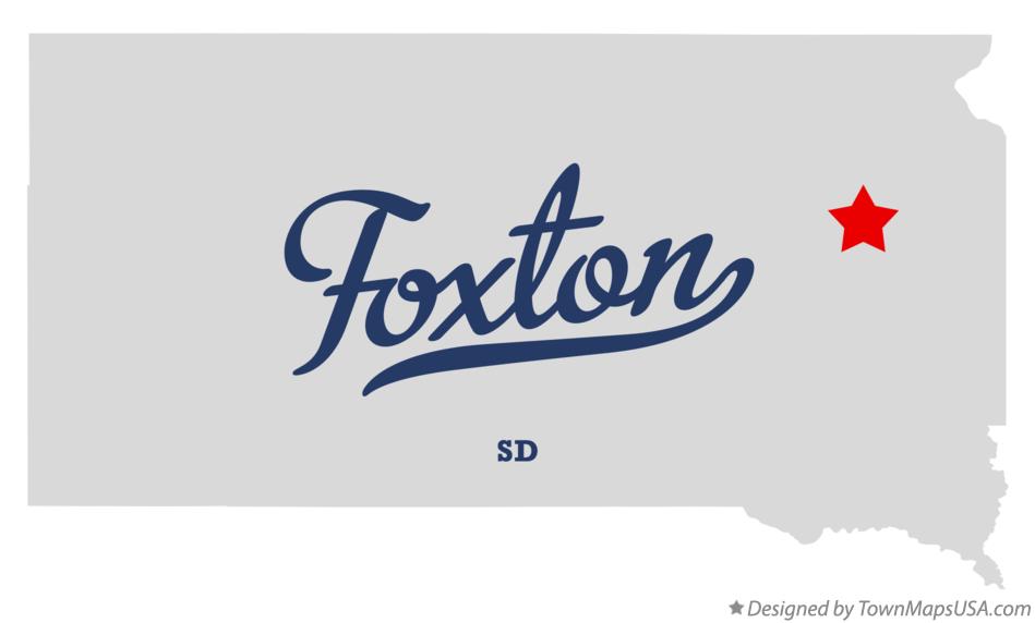 Map of Foxton South Dakota SD