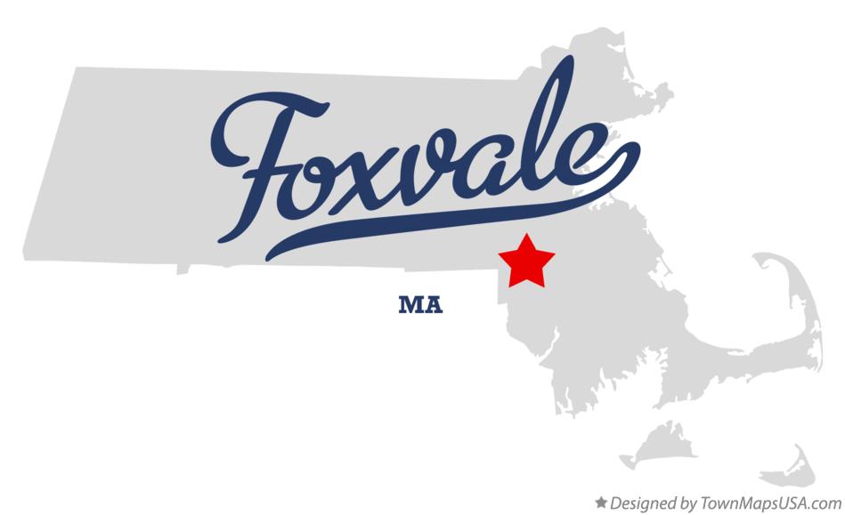 Map of Foxvale Massachusetts MA