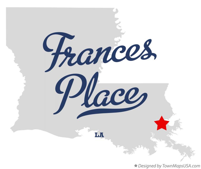 Map of Frances Place Louisiana LA