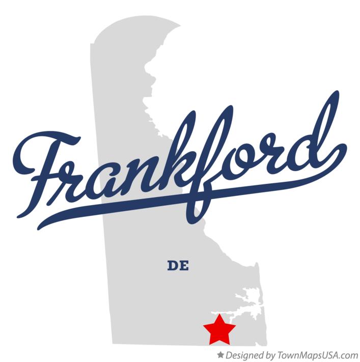 Map of Frankford Delaware DE