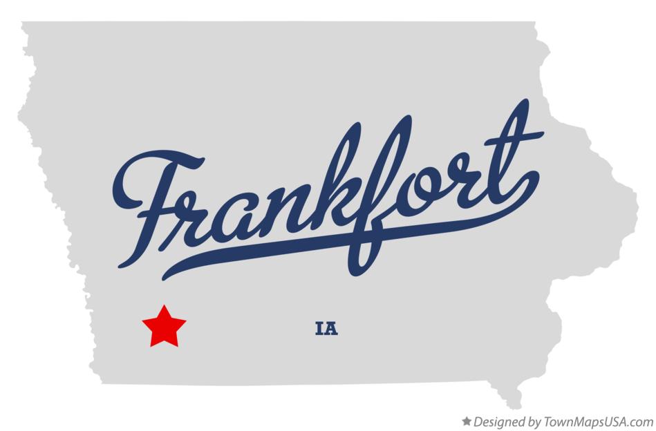 Map of Frankfort Iowa IA