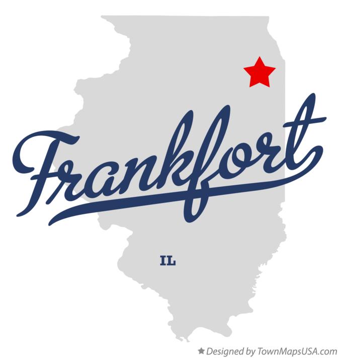 Map of Frankfort Illinois IL