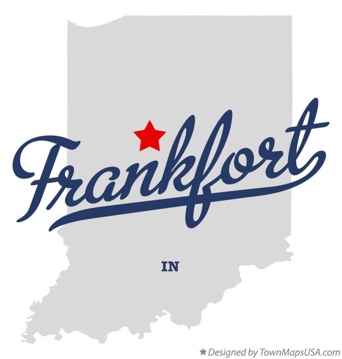 Map of Frankfort Indiana IN