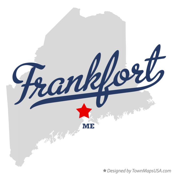 Map of Frankfort Maine ME