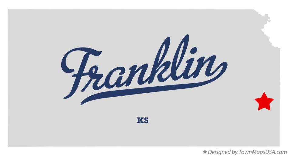 Map of Franklin Kansas KS