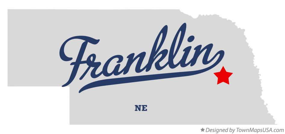 Map of Franklin Nebraska NE