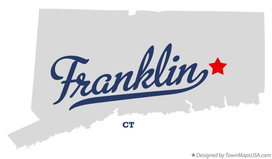 Map of Franklin Connecticut CT