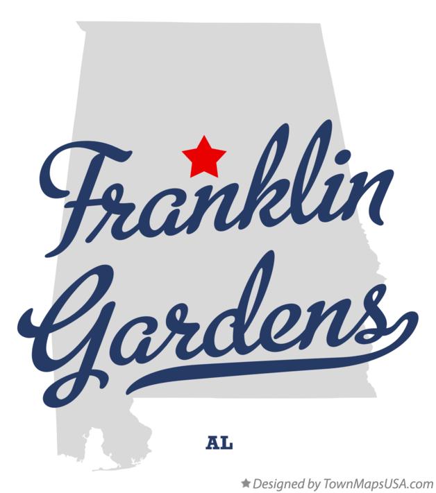 Map of Franklin Gardens Alabama AL