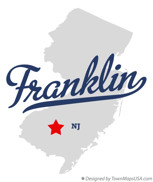 Map of Franklin New Jersey NJ