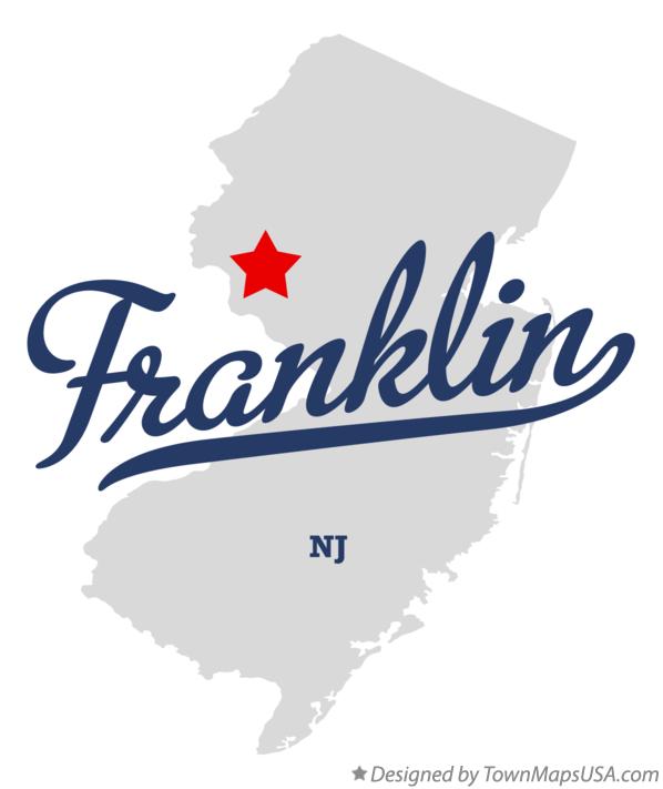 Map of Franklin New Jersey NJ