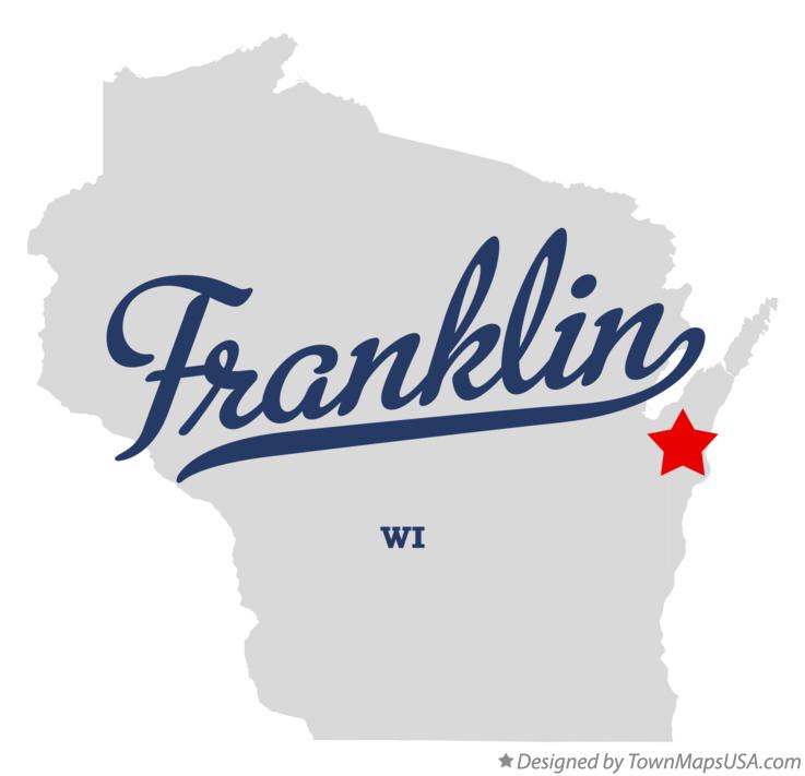 Map of Franklin Wisconsin WI