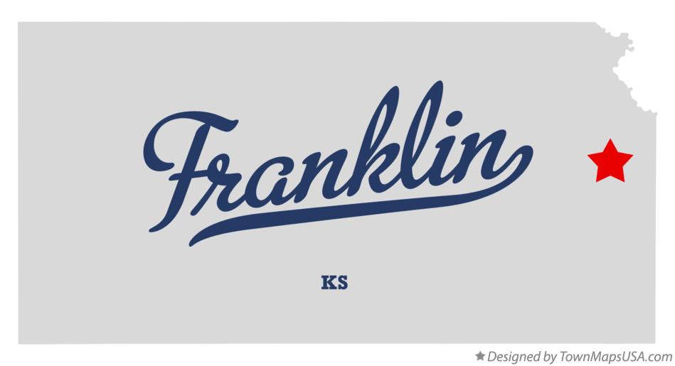Map of Franklin Kansas KS