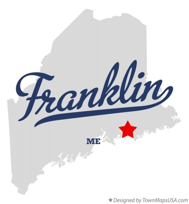 Map of Franklin Maine ME