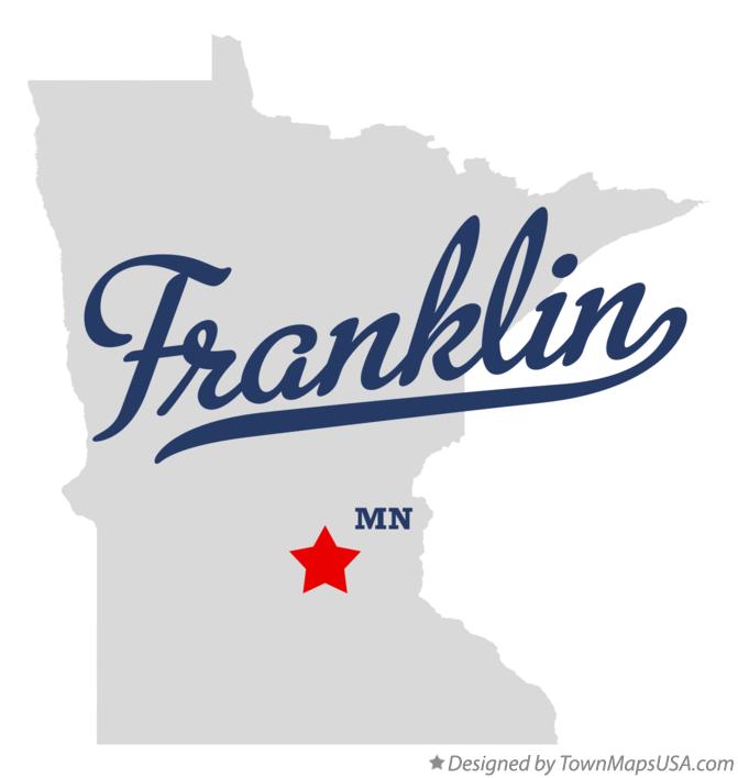 Map of Franklin Minnesota MN