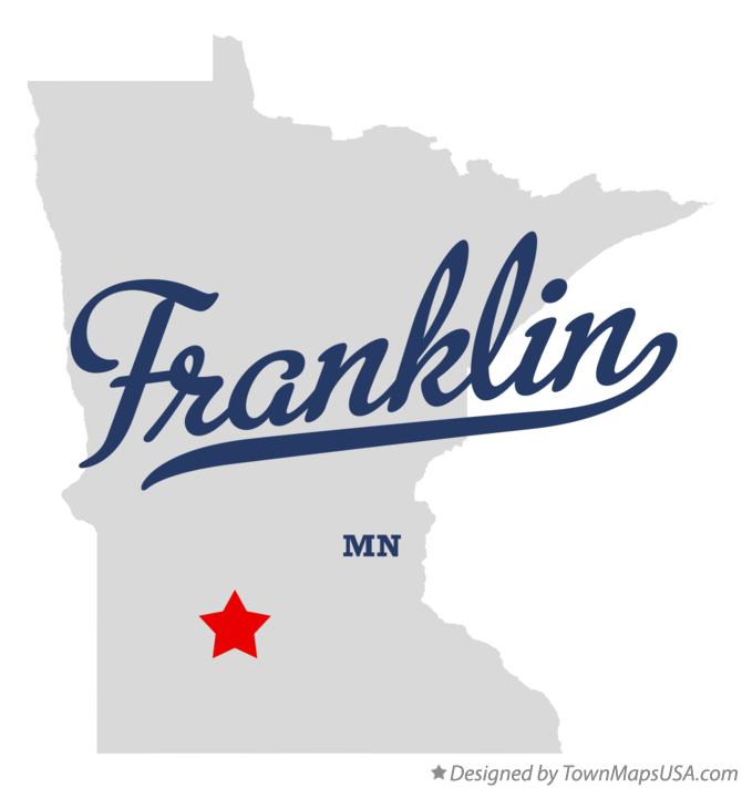 Map of Franklin Minnesota MN