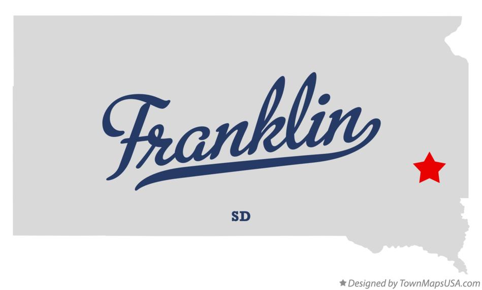 Map of Franklin South Dakota SD