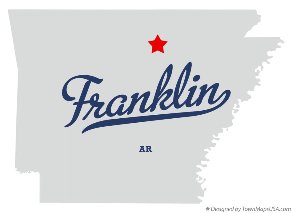 Map of Franklin Arkansas AR