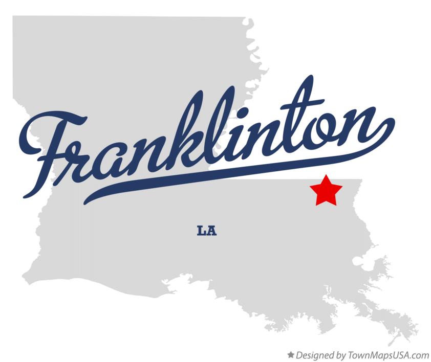 Map of Franklinton Louisiana LA