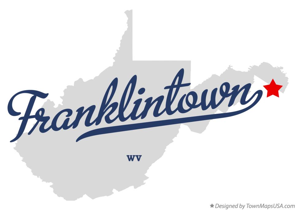 Map of Franklintown West Virginia WV