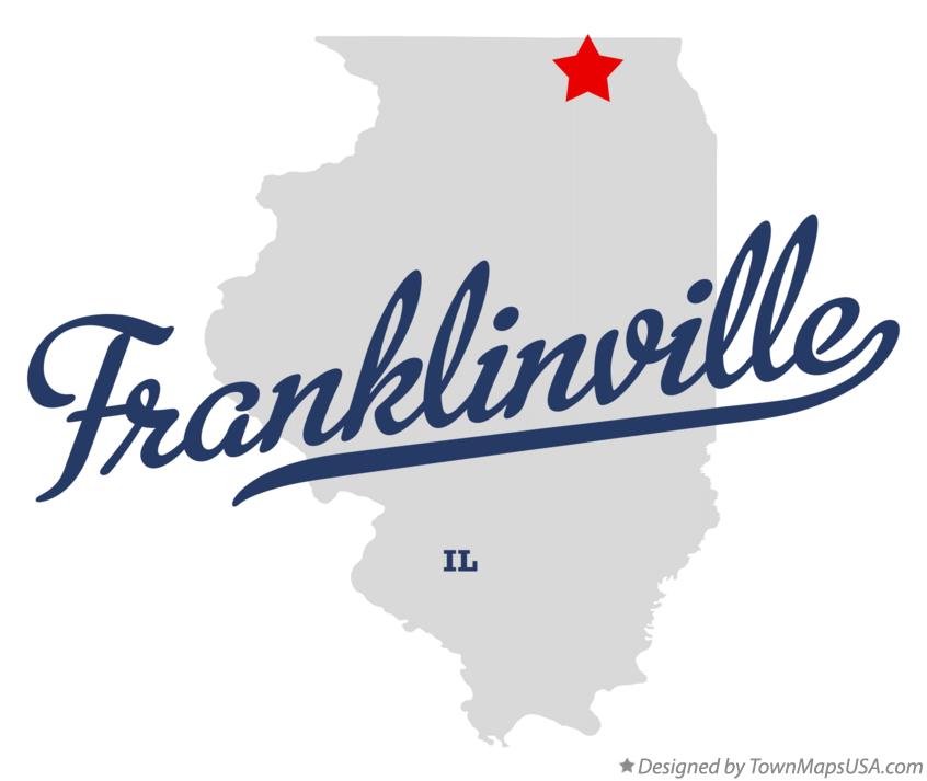 Map of Franklinville Illinois IL