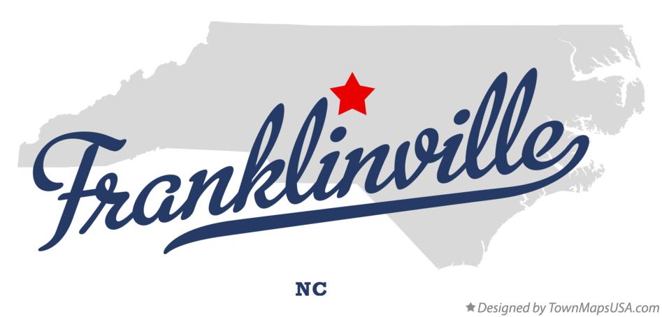Map of Franklinville North Carolina NC