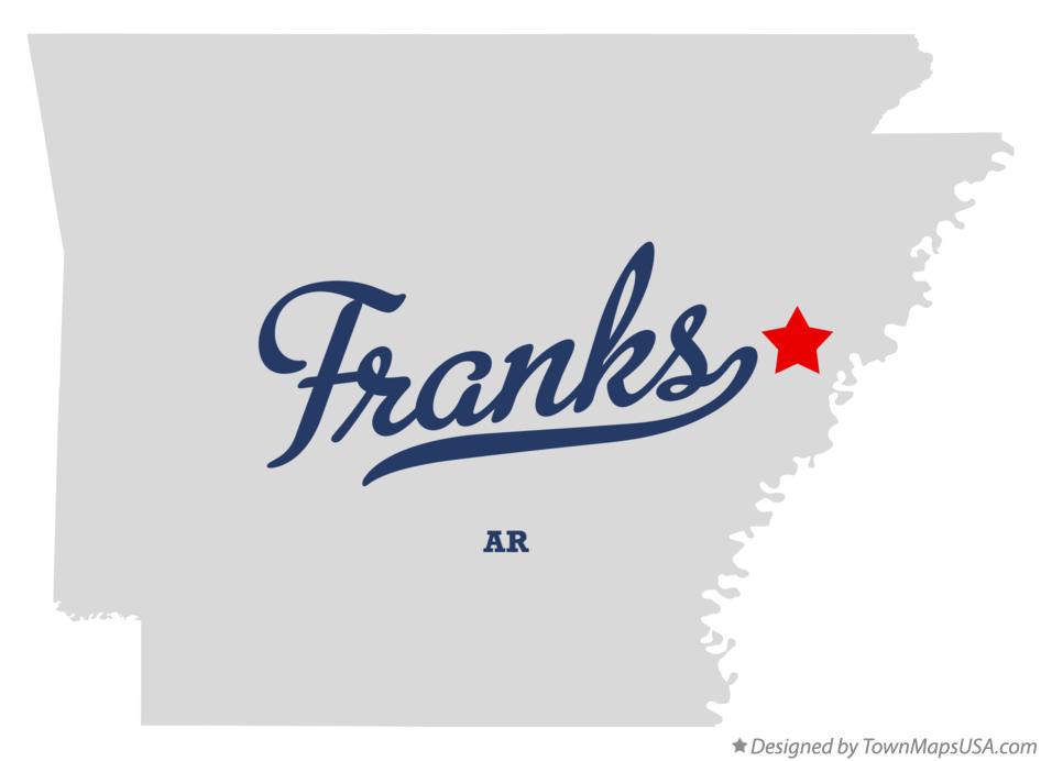 Map of Franks Arkansas AR