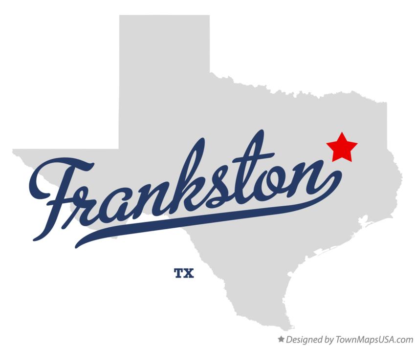 Map of Frankston Texas TX