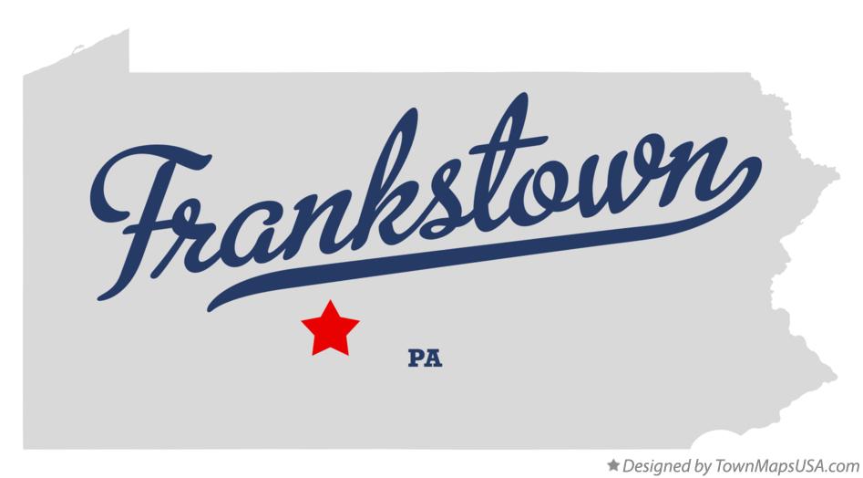 Map of Frankstown Pennsylvania PA
