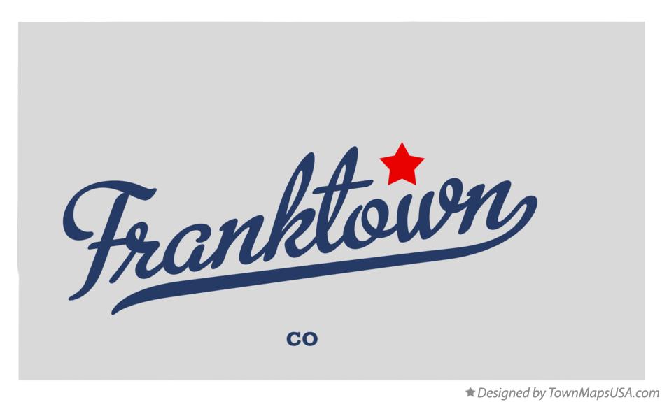 Map of Franktown Colorado CO