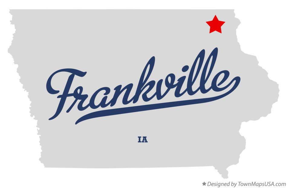 Map of Frankville Iowa IA
